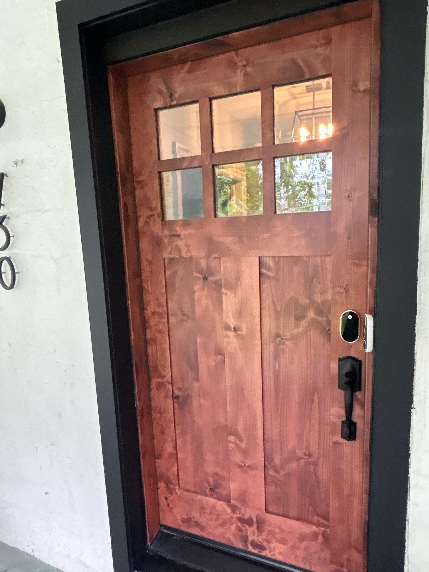 Custom entry door improvement by Elixtro Renovations